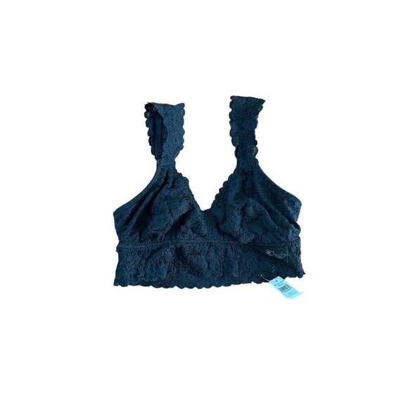 aerie Other - Aerie Eyelash Lace Bralette - Size S  NWT Black Pull-Over No Padding or Wire